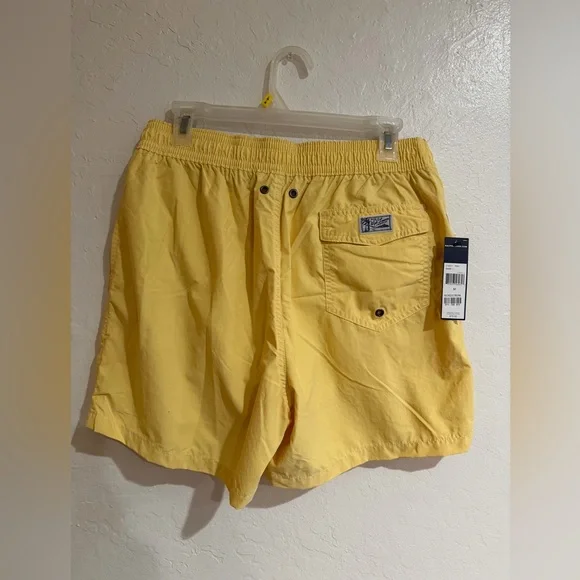 Polo Ralph Lauren Swim Yellow Shorts size M New With Tags - Picture 3 of 4